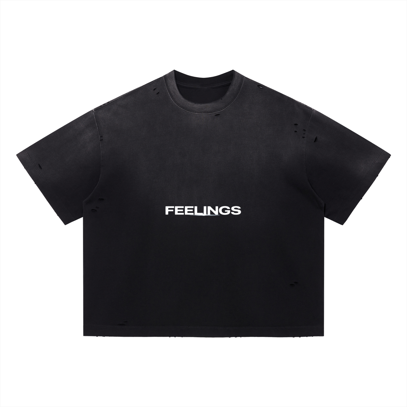 Vintage Washed Distressed Boxy Oversized T-Shirt